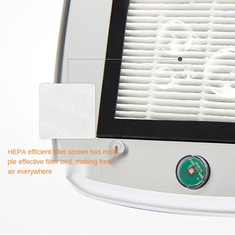XJ-005 Car Solar Energy Negative Ion Smart USB Air Purifier (Black)