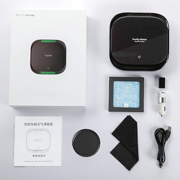 XJ-008 Car Negative Ion USB Air Purifier, Basic Version (Black)