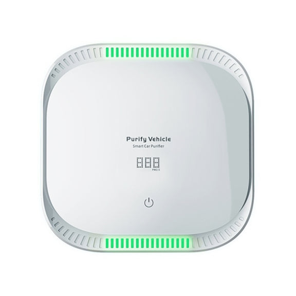 XJ-008 Car Negative Ion USB Air Purifier, Smart Version (White)