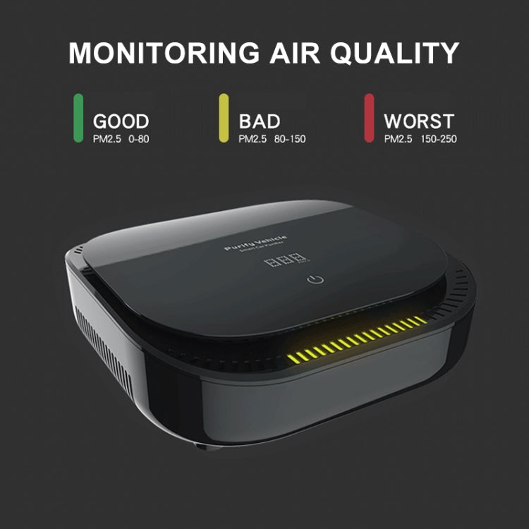 XJ-008 Car Negative Ion USB Air Purifier, Smart Version (White)