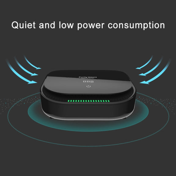XJ-008 Car Negative Ion USB Air Purifier, Smart Version (Black)