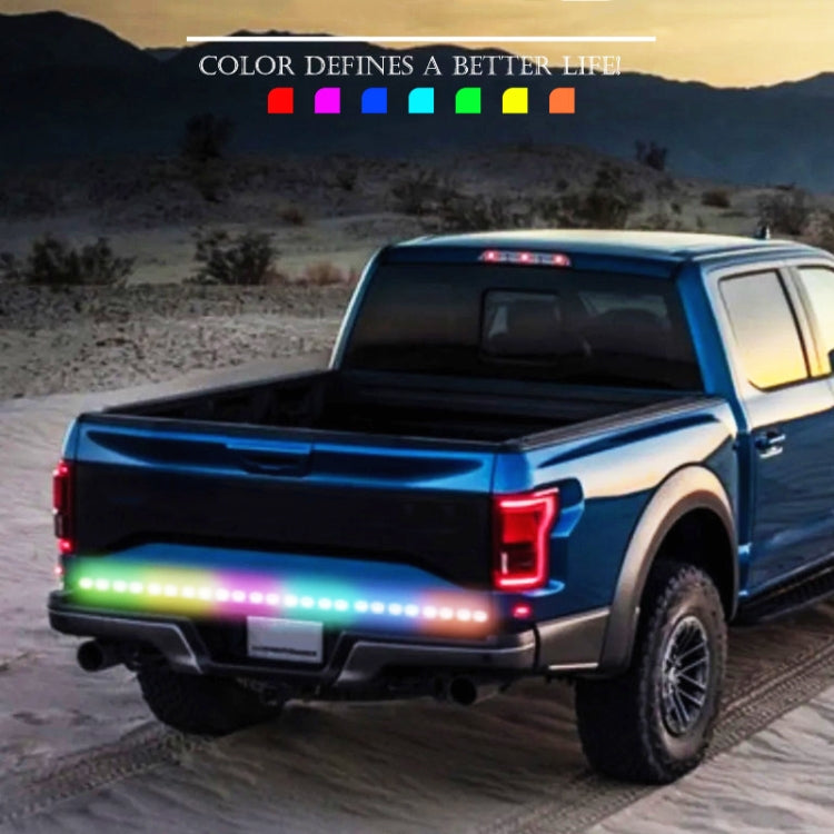 S20-200CM 200cm DC12V-24V Car Rear LED RGB Daytime Running Lights Strip Colorful Lamp