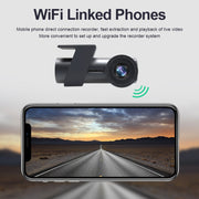 Car WiFi Dual Camera Hidden 360 Degree Rotation Car Driving Recorder