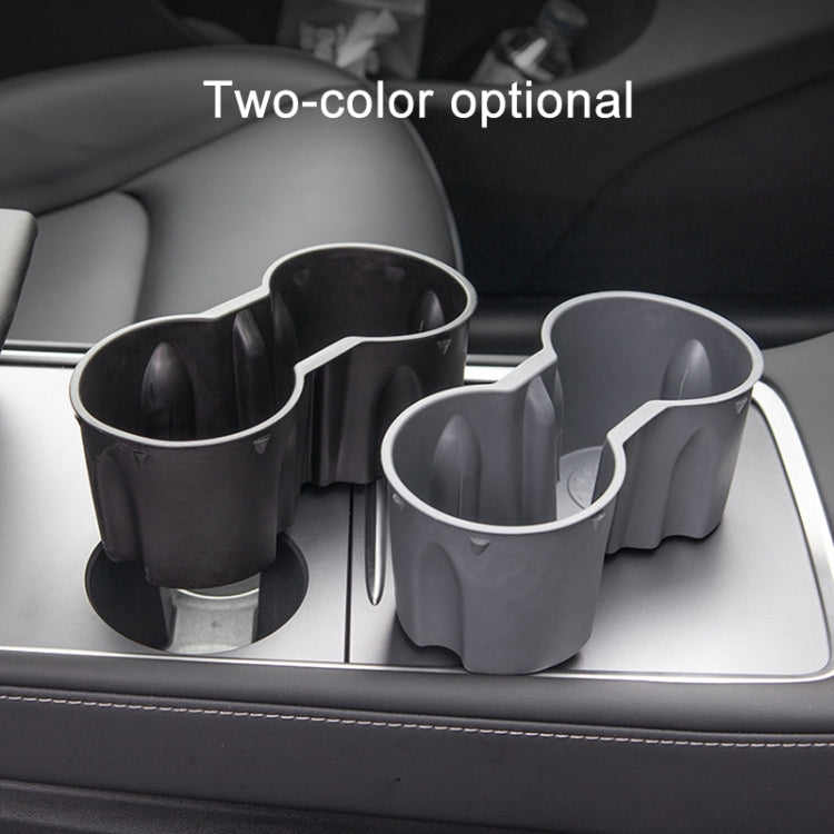 SHUNWEI SD-1054 Car Water Cup Holder for Tesla Model 3 / Y 2021-2022(Grey)