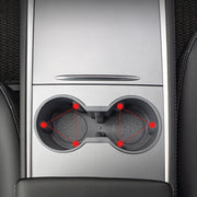 SHUNWEI SD-1054 Car Water Cup Holder for Tesla Model 3 / Y 2021-2022(Black)