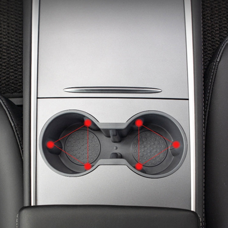 SHUNWEI SD-1054 Car Water Cup Holder for Tesla Model 3 / Y 2021-2022(Black)