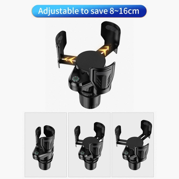 SB-3088 Car Multifunctional Retractable Rotating Water Cup Holder with Compass