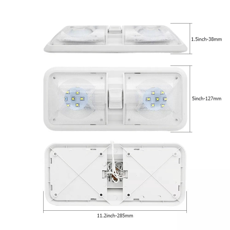 12V 48LEDs RV Camper Boat Ceiling Dome Light Spotlight
