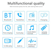 M10 12V Car Radio Receiver MP3 Player, Support Bluetooth Hand-free Calling / FM / USB / SD Card