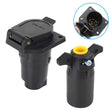 7-PIN 12V Trailer Plug American Flat Blade Connector Adapter - Terminal connectors by PMC Jewellery | Online Shopping South Africa | PMC Jewellery | Buy Now Pay Later Mobicred