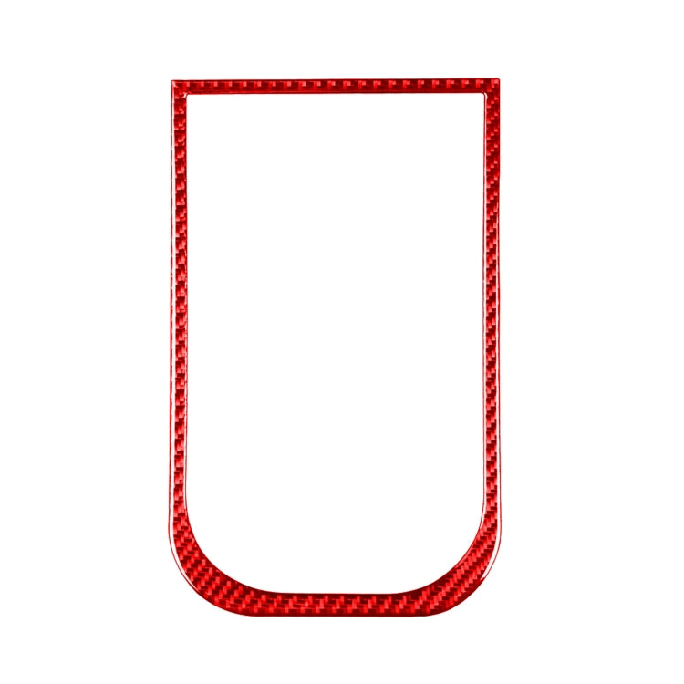 For Honda CRV 2007-2011 Carbon Fiber Car Handheld Box Panel Frame Decorative Sticker,Left and Right Drive Universal (Red)