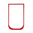 For Honda CRV 2007-2011 Carbon Fiber Car Handheld Box Panel Frame Decorative Sticker,Left and Right Drive Universal (Red) - Car Interior Mouldings by PMC TechLife | Online Shopping South Africa | PMC TechLife | Buy Now Pay Later Mobicred