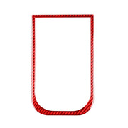 For Honda CRV 2007-2011 Carbon Fiber Car Handheld Box Panel Frame Decorative Sticker,Left and Right Drive Universal (Red)