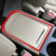 For Honda CRV 2007-2011 Carbon Fiber Car Handheld Box Panel Frame Decorative Sticker,Left and Right Drive Universal (Red)