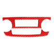 2 PCS Set for Honda CRV 2007-2011 Carbon Fiber Car Central Control CD Volume Switch Frame Decorative Sticker,Left and Right Drive Universal (Red) - Car Interior Mouldings by PMC TechLife | Online Shopping South Africa | PMC TechLife | Buy Now Pay Later Mobicred
