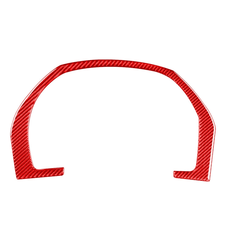 For Honda CRV 2007-2011 Carbon Fiber Car Dashboard Frame Decorative Sticker,Left and Right Drive Universal (Red)