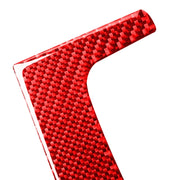 For Honda CRV 2007-2011 Carbon Fiber Car Dashboard Frame Decorative Sticker,Left and Right Drive Universal (Red)