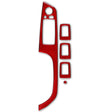 5 PCS Set for BMW 3 Series E90 Carbon Fiber Car Left Driving Lifting Panel Decorative Sticker with Folding, Diameter: 37.8cm(Red) - Car Interior Mouldings by PMC TechLife | Online Shopping South Africa | PMC TechLife | Buy Now Pay Later Mobicred