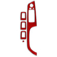 5 PCS Set for BMW 3 Series E90 Carbon Fiber Car Right Driving Lifting Panel Decorative Sticker with Folding, Diameter: 37.8cm(Red) - Car Interior Mouldings by PMC TechLife | Online Shopping South Africa | PMC TechLife | Buy Now Pay Later Mobicred