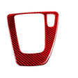 For BMW 3 Series E90 Carbon Fiber Car Gear Position Panel Decorative Sticker,Right Drive (Red) - Car Interior Mouldings by PMC TechLife | Online Shopping South Africa | PMC TechLife | Buy Now Pay Later Mobicred