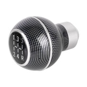 Universal Car Carbon Fiber Texture Metal Gear Shift Knob (Silver)