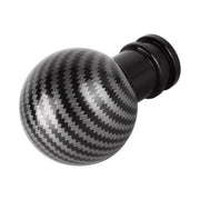 Universal Car Carbon Fiber Texture Metal Gear Shift Knob (Black)