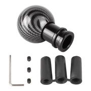 Universal Car Carbon Fiber Texture Metal Gear Shift Knob (Black)