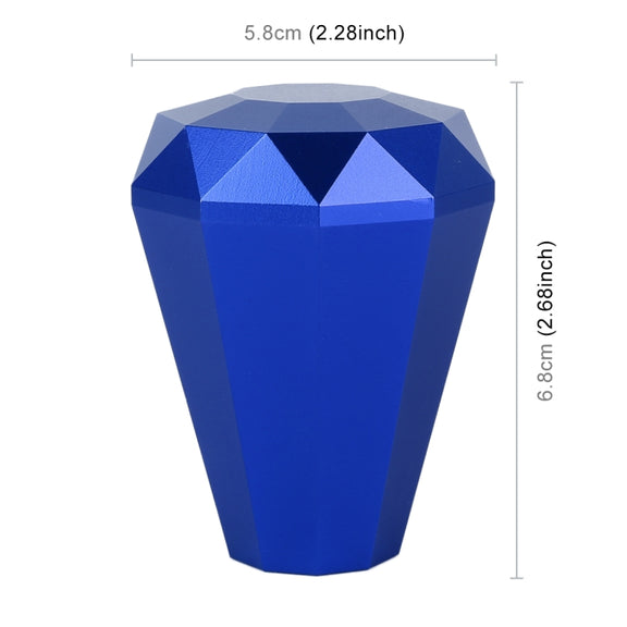 Universal Car Diamond Shape Metal Gear Shift Knob (Blue)
