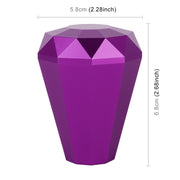 Universal Car Diamond Shape Metal Gear Shift Knob (Purple)