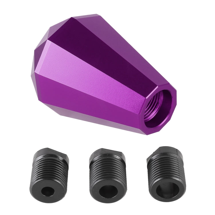 Universal Car Diamond Shape Metal Gear Shift Knob (Purple)