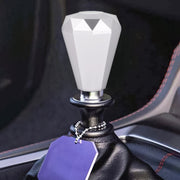 Universal Car Diamond Shape Metal Gear Shift Knob (Silver)