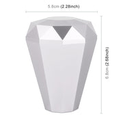 Universal Car Diamond Shape Metal Gear Shift Knob (Silver)