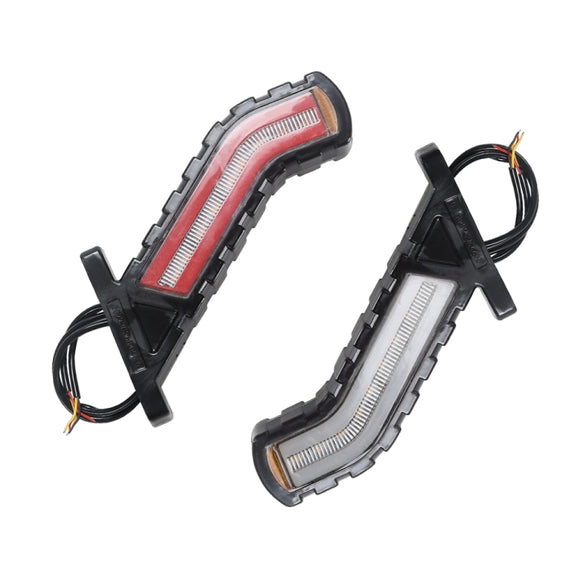 2 PCS MK-138 Truck LED Tail Light Running Water Tricolor Side Marker Light