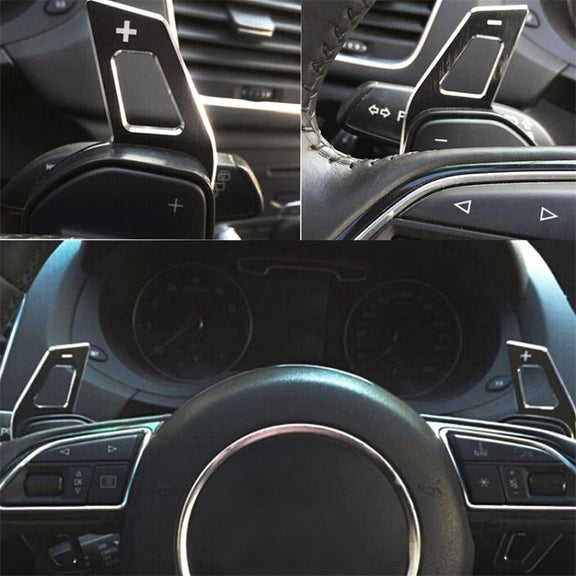 Car Modification Aluminum Paddle Shift Extensions for Audi A3 2013-2016 Steering Wheel Gear Shifters