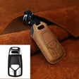 For Audi Series Car Cowhide Leather Key Protective Cover Key Case, A Version 2016-2017 (Brown) - free shipping - PMC Jewellery - Order now!