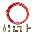 18 Feet 1/4 inch Air Hose Pipe Tube Kit with 1/4 NPT Elbow Fitting - Engine Fittings by PMC TechLife | Online Shopping South Africa | PMC TechLife | Buy Now Pay Later Mobicred