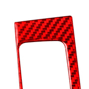 2 PCS Set for Honda CRV 2007-2011 Carbon Fiber Car Central Control Card Box Panel Decorative Sticker, Left Drive (Red)
