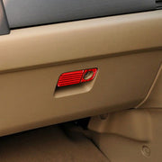 2 PCS Set for Honda CRV 2007-2011 Carbon Fiber Car Glove Box Opening Frame Decorative Sticker, Right Drive (Red)