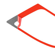 4 PCS Set for Honda CRV 2007-2011 Carbon Fiber Car Inner Handle Frame Decorative Sticker,Left and Right Drive Universal (Red)