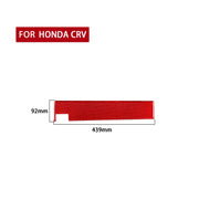 For Honda CRV 2007-2011 Carbon Fiber Car Co-pilot Glove Box Panel Decorative Sticker,Left Drive (Red)