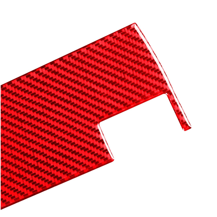 For Honda CRV 2007-2011 Carbon Fiber Car Co-pilot Glove Box Panel Decorative Sticker,Right Drive (Red)