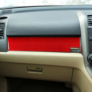 For Honda CRV 2007-2011 Carbon Fiber Car Co-pilot Glove Box Panel Decorative Sticker,Right Drive (Red)