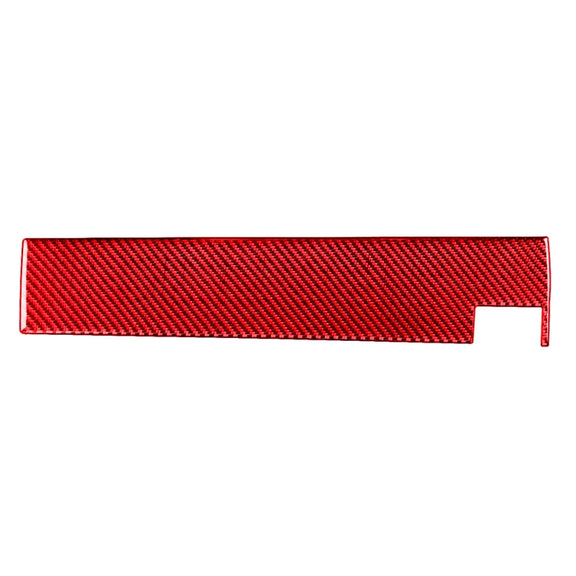 For Honda CRV 2007-2011 Carbon Fiber Car Co-pilot Glove Box Panel Decorative Sticker,Right Drive (Red)