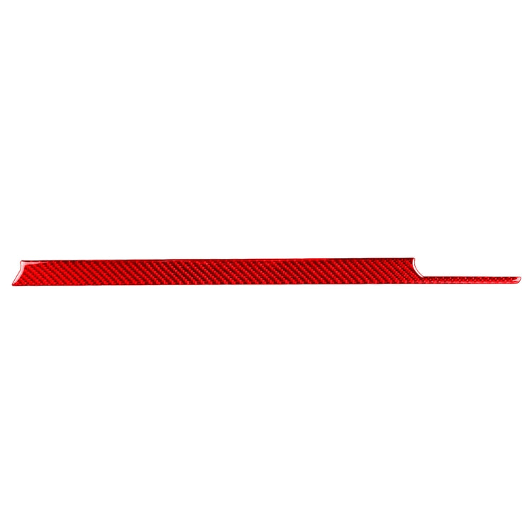 For Honda CRV 2007-2011 Carbon Fiber Car Co-pilot Center Control Trim Decorative Sticker,Left Drive (Red)