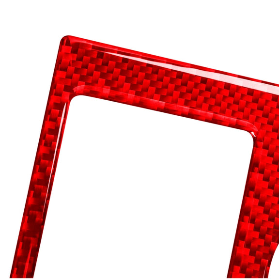 For Honda CRV 2007-2011 Carbon Fiber Car Water Cup Holder Panel Decorative Sticker, Right Drive (Red)