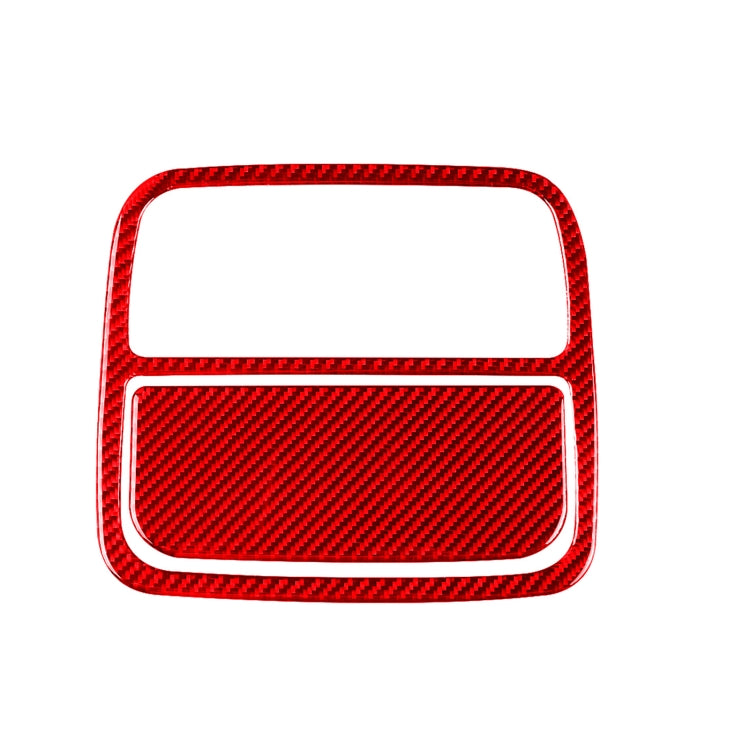 2 PCS Set  for Honda CRV 2007-2011 Carbon Fiber Car Front Reading Light Panel Decorative Sticker,Left and Right Drive Universal (Red)