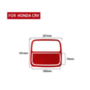 2 PCS Set  for Honda CRV 2007-2011 Carbon Fiber Car Front Reading Light Panel Decorative Sticker,Left and Right Drive Universal (Red)