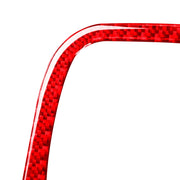 2 PCS Set  for Honda CRV 2007-2011 Carbon Fiber Car Front Reading Light Panel Decorative Sticker,Left and Right Drive Universal (Red)