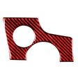 Car Carbon Fiber Key Hole Decorative Sticker for Porsche Panamera, Left Drive (Red) - Car Interior Mouldings by PMC Jewellery | Online Shopping South Africa | PMC Jewellery | Buy Now Pay Later Mobicred