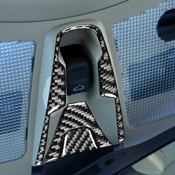 Car Carbon Fiber Reading Light B Decorative Sticker for Volvo XC90 2003-2014, Left and Right Drive Universal